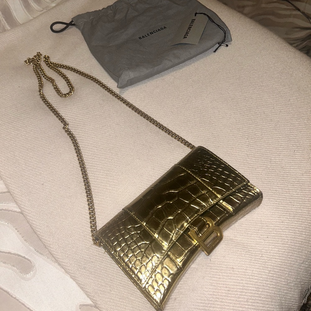 Balenciaga wallet on a chain